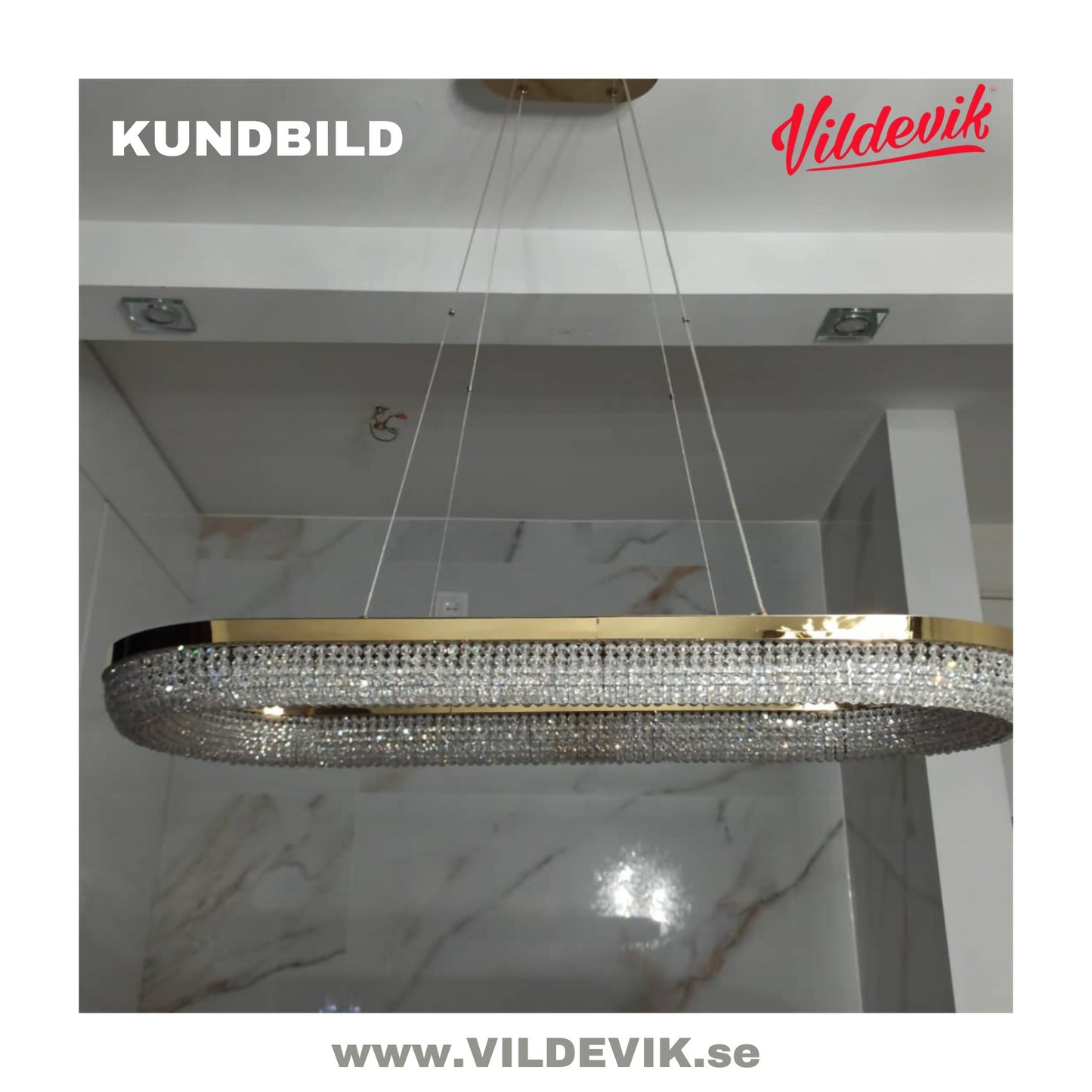 DREAM OVAL GULD 90cm