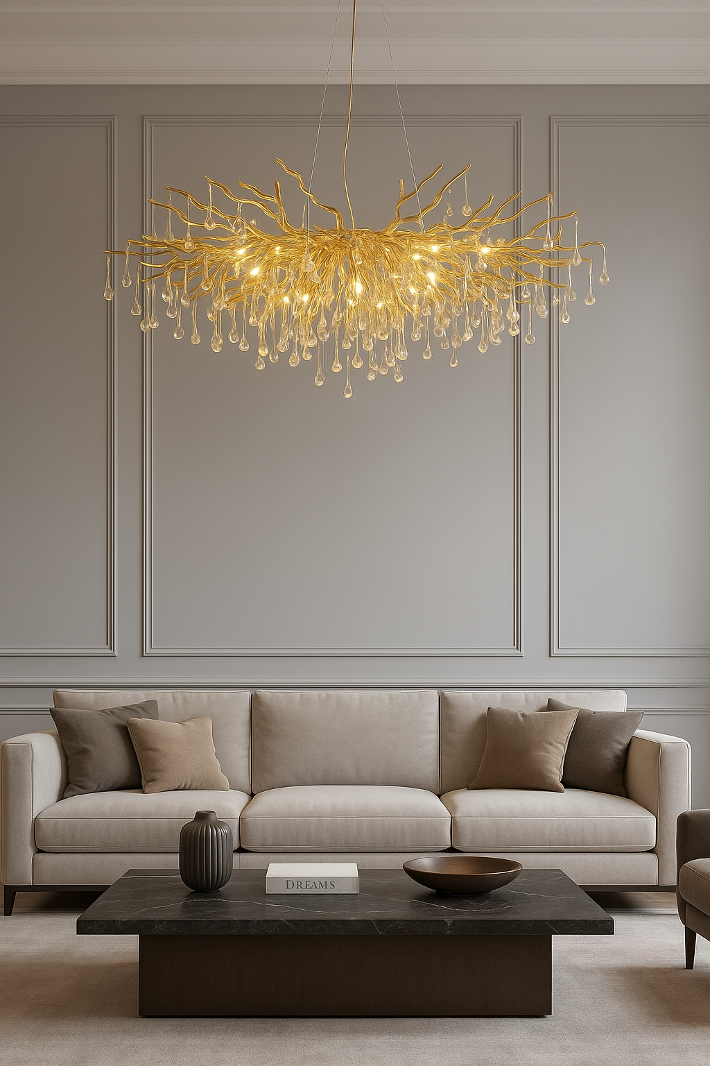 AQUA DROPS GULD 110CM