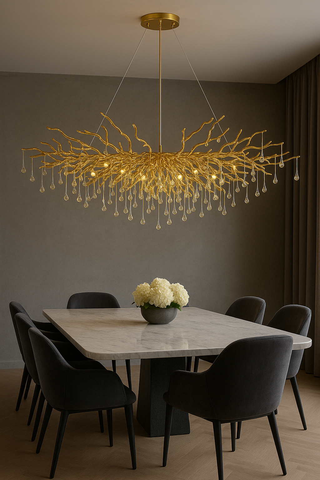 AQUA DROPS GULD 110CM