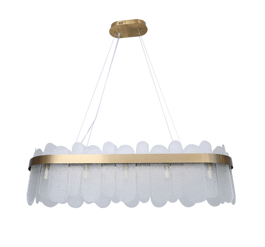 BARCELONA OVAL GULD 100cm Pendellampa