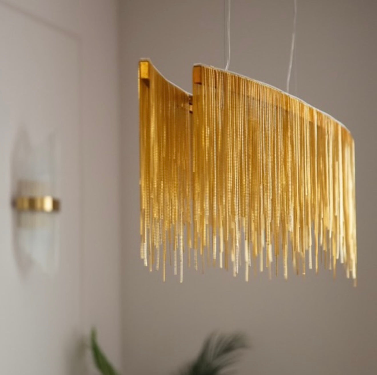 FONTANNA Guld Pendellampa 100CM