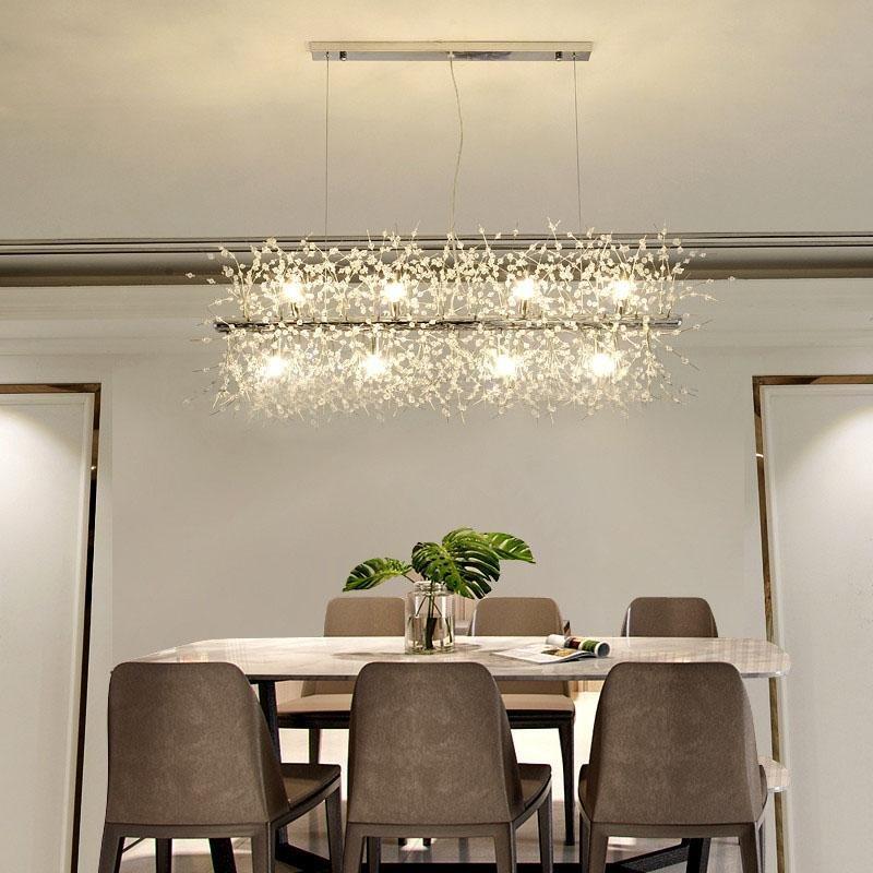 STARDUST Silver krom Pendellampa 90CM