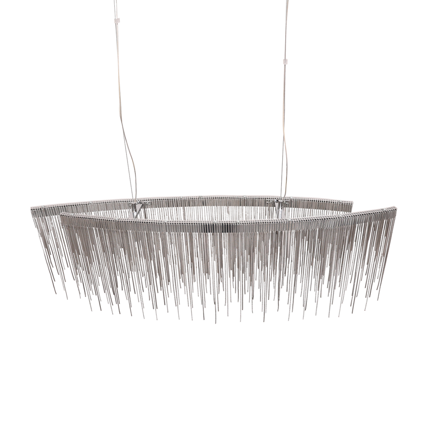 FONTANNA Silver krom Pendellampa 100CM