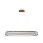 RING OVAL 100cm Guld Pendellampa