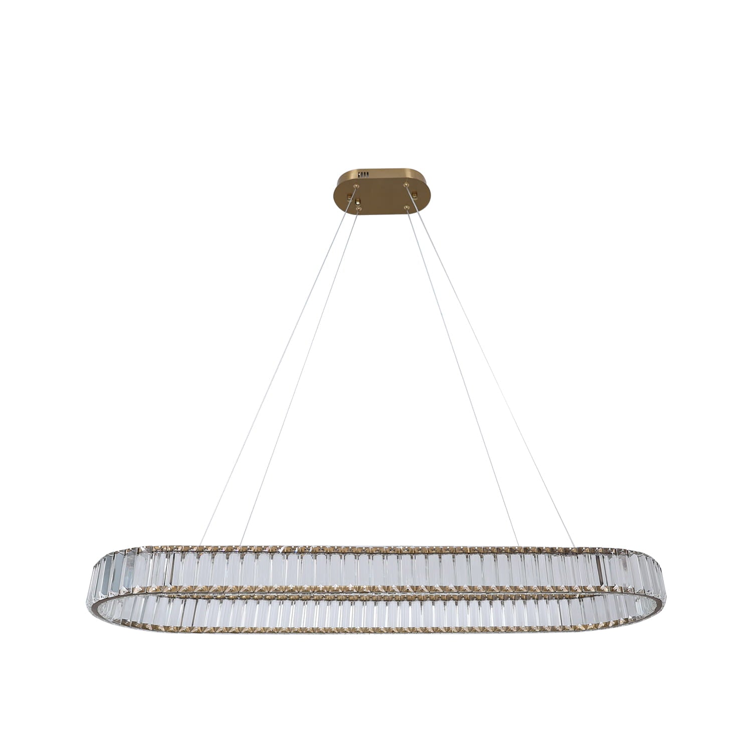 RING OVAL 100cm Guld Pendellampa