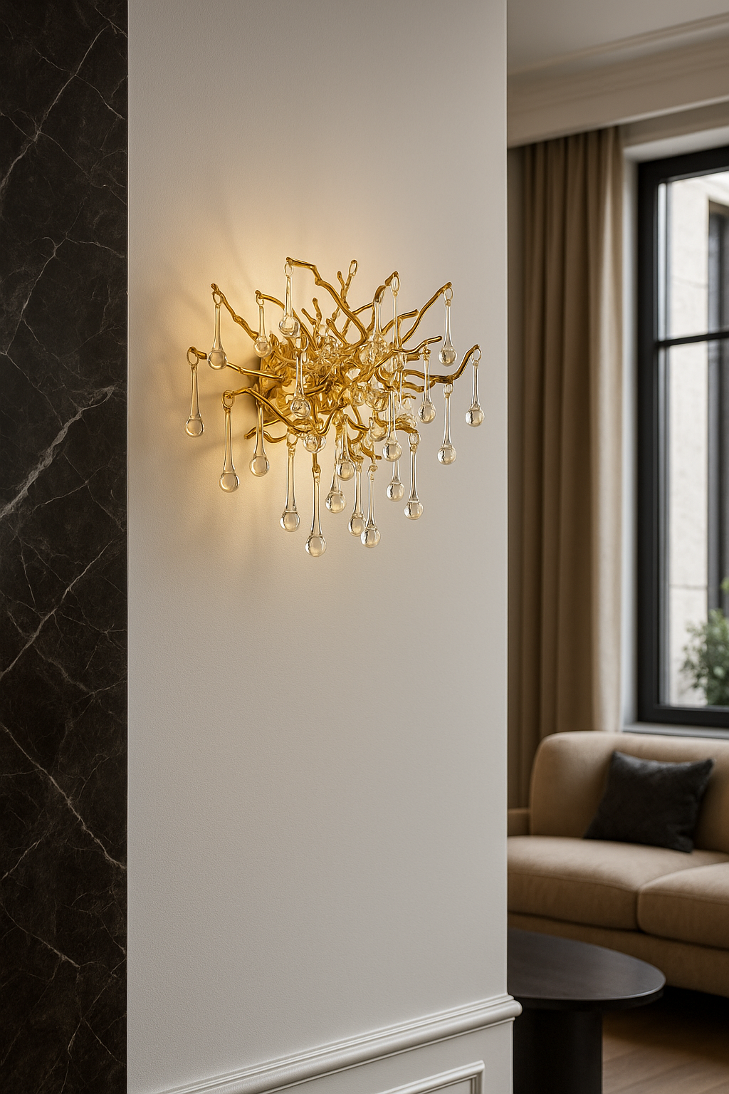 AQUA DROPS VÄGGLAMPA / TAKLAMPA