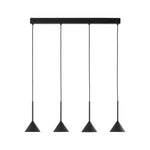 CONO SVART Pendellampa 3 Ø75cm