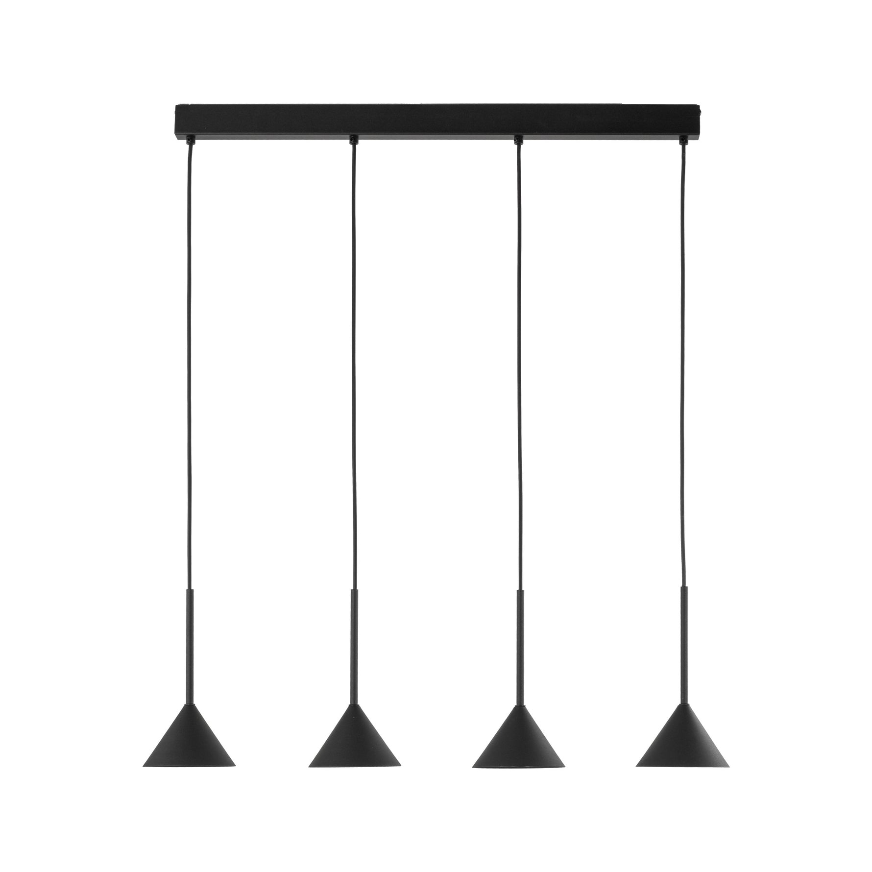 CONO SVART Pendellampa 3 Ø75cm