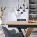 CONO SVART Pendellampa 6 Ø62cm