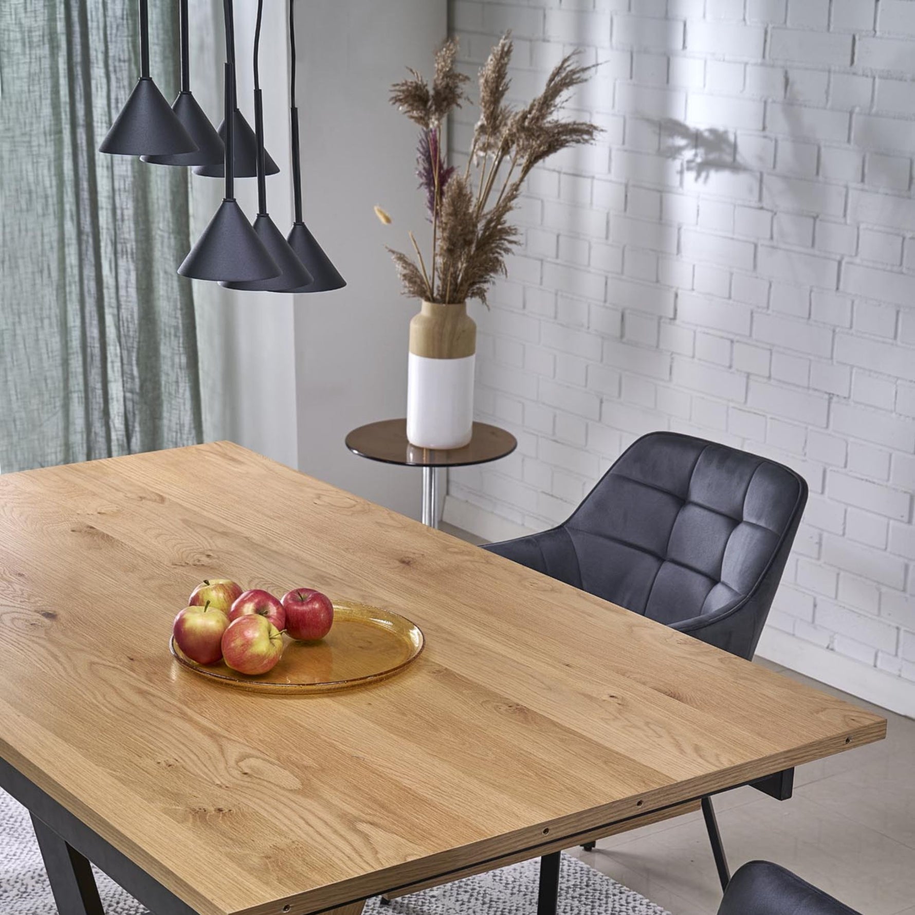 CONO SVART Pendellampa 6 Ø62cm