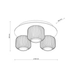 SALVIA BRUN Taklampa Ø40cm