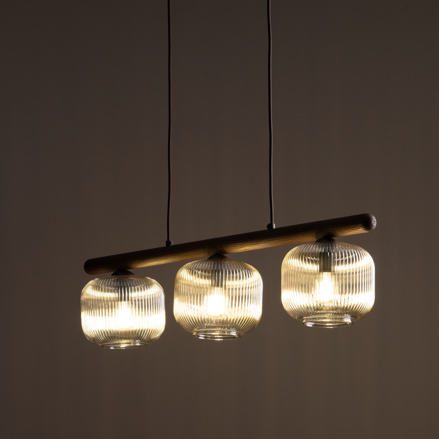 SALVIA BRUN HÄNGLAMPA 3 Ø65cm