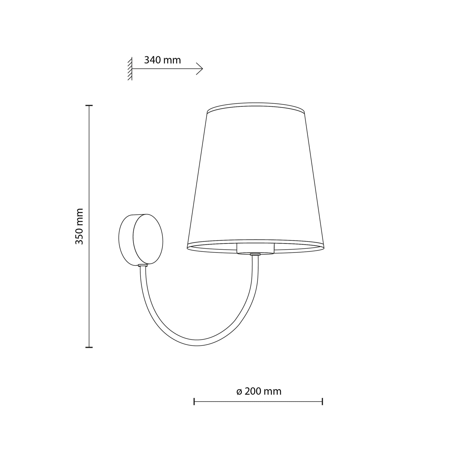 CANDI Beige Vägglampa