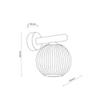 VIRLO Vit Vägglampa