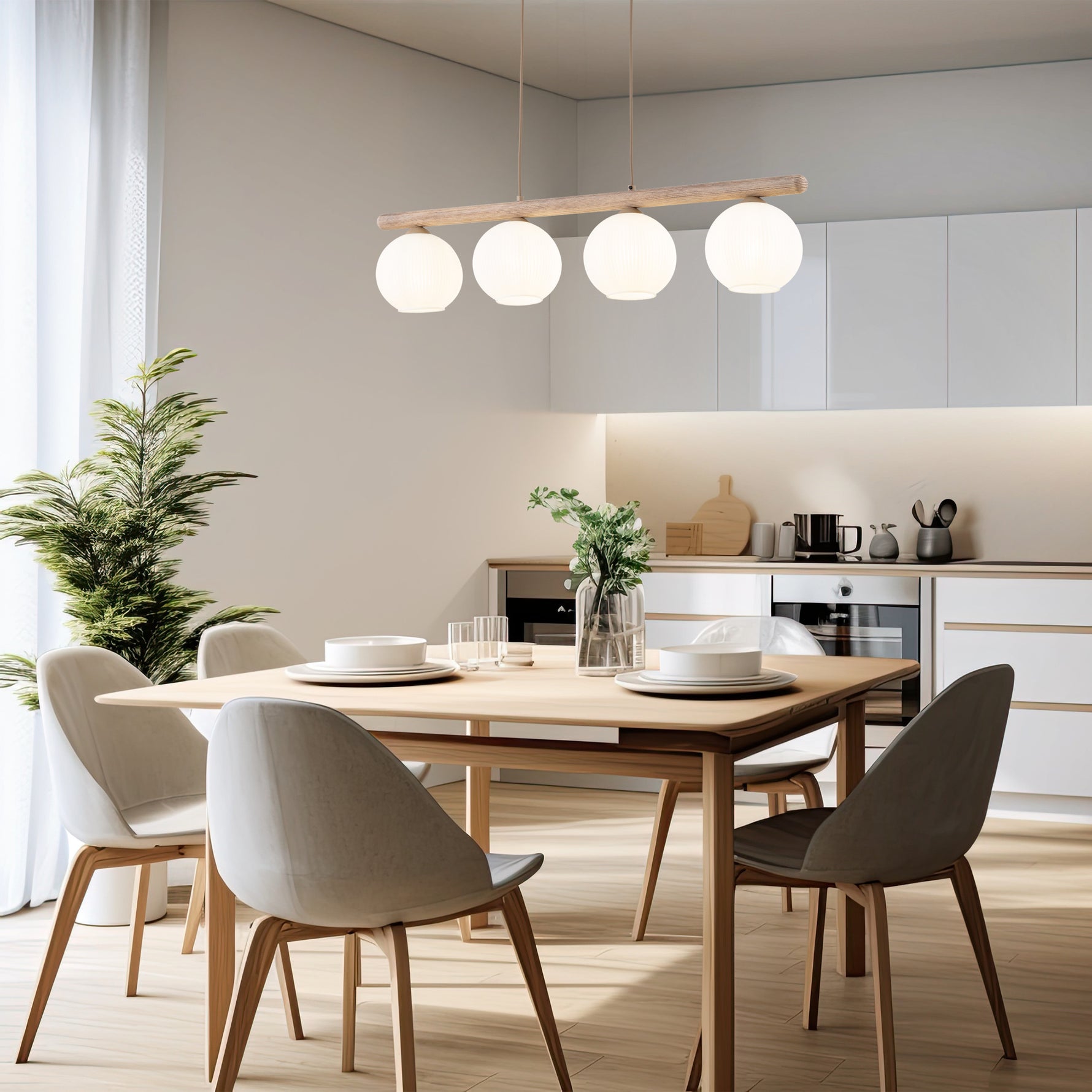 VIRLO Vit Pendellampa 4