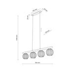 VIRLO Vit Pendellampa 4