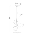 LAVA Beige Taklampa hänglampa 3XG9