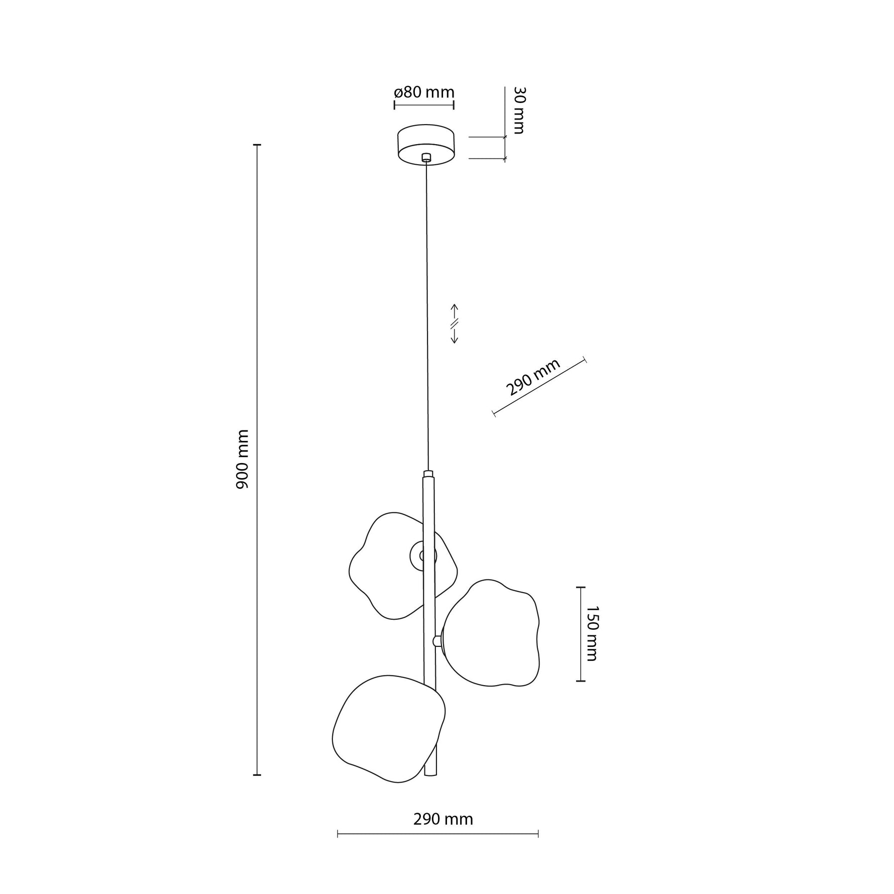 LAVA Beige Taklampa hänglampa 3XG9