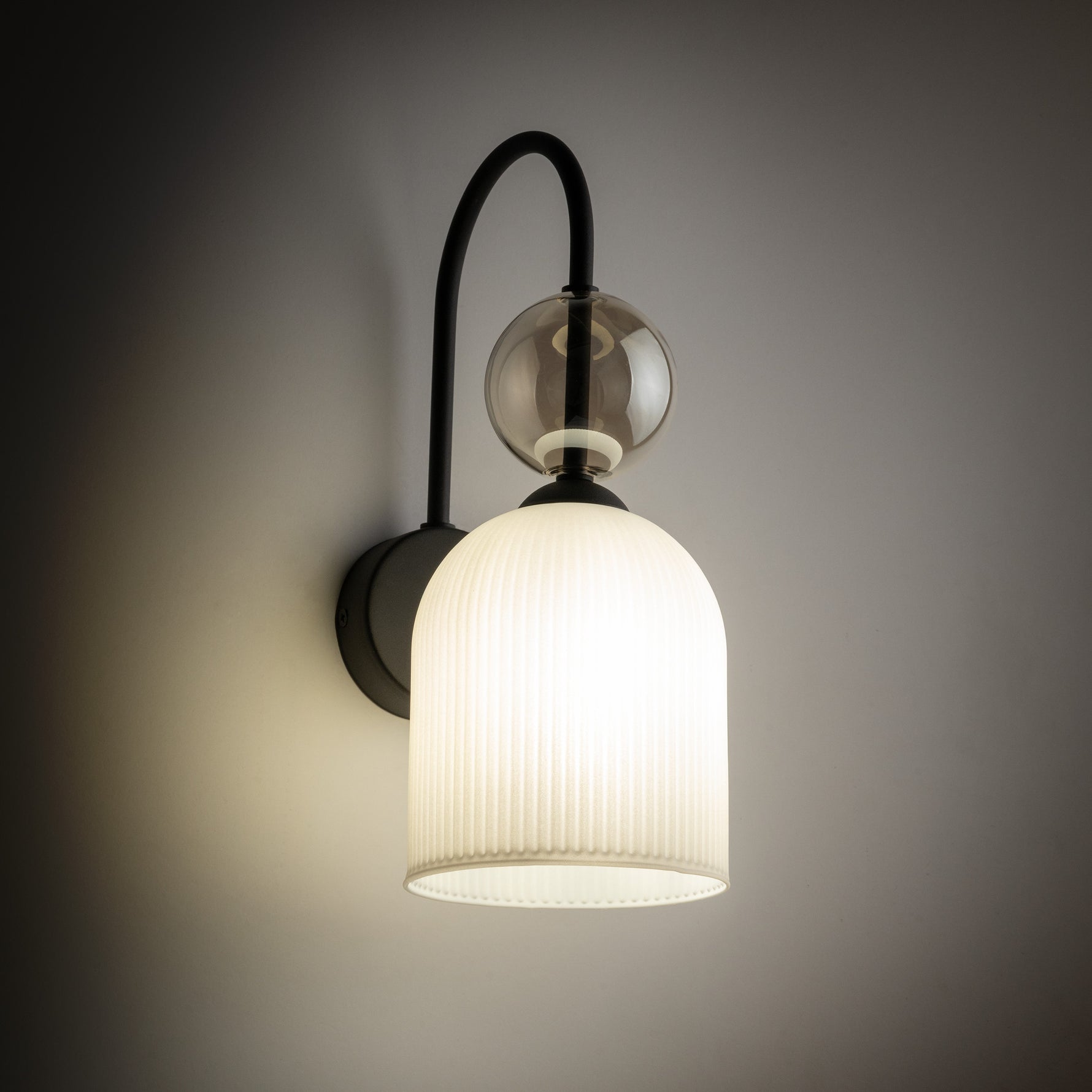 SOPHIA Vit Vägglampa 1×E14