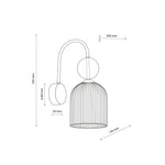 SOPHIA Vit Vägglampa 1×E14