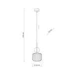 SOPHIA Vit Taklampa Rund 1×E14