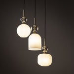 SOPHIA Vit Pendellampa rund 3×E14