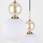 SOPHIA Vit Pendellampa rund 3×E14