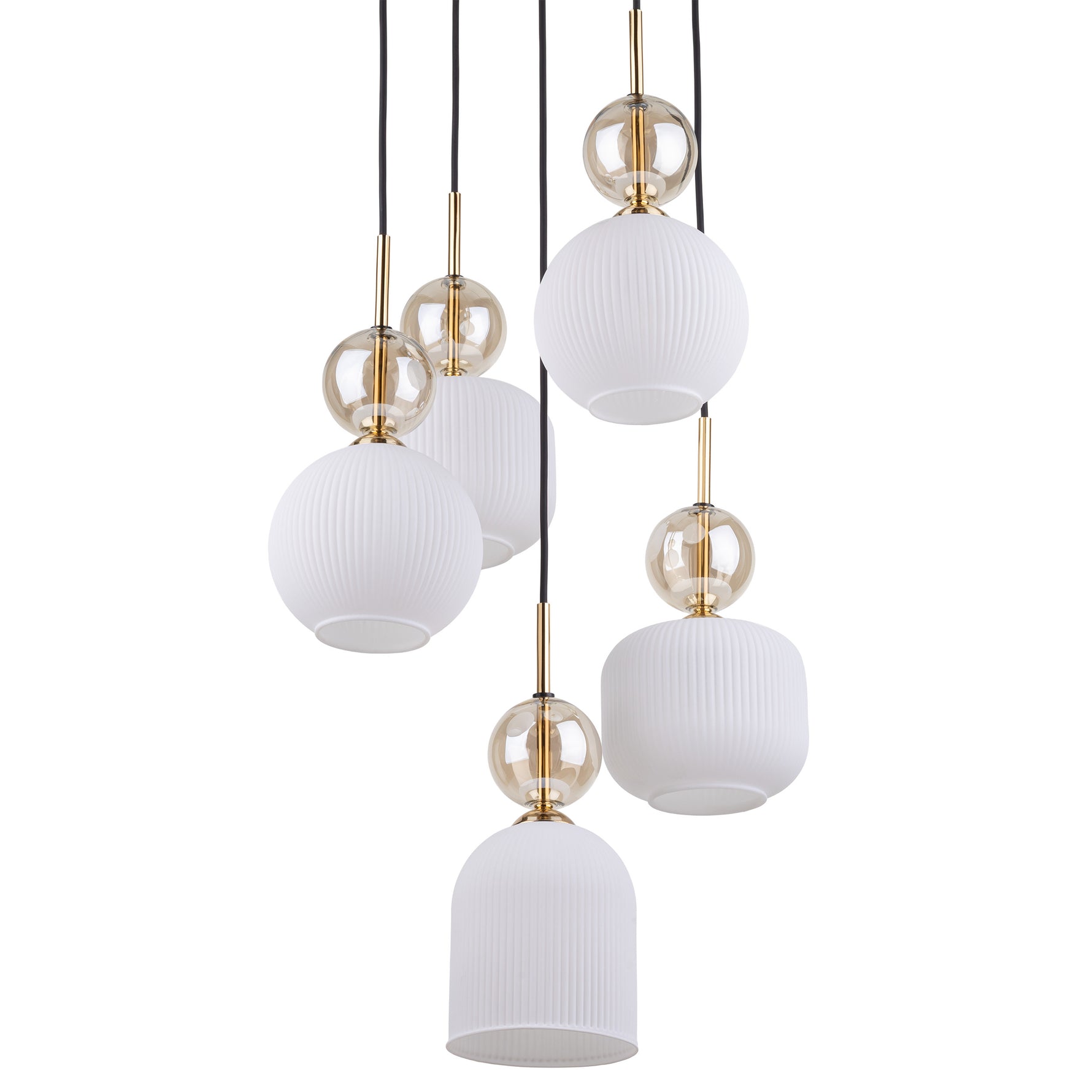SOPHIA Vit Pendellampa lampa 5×E14