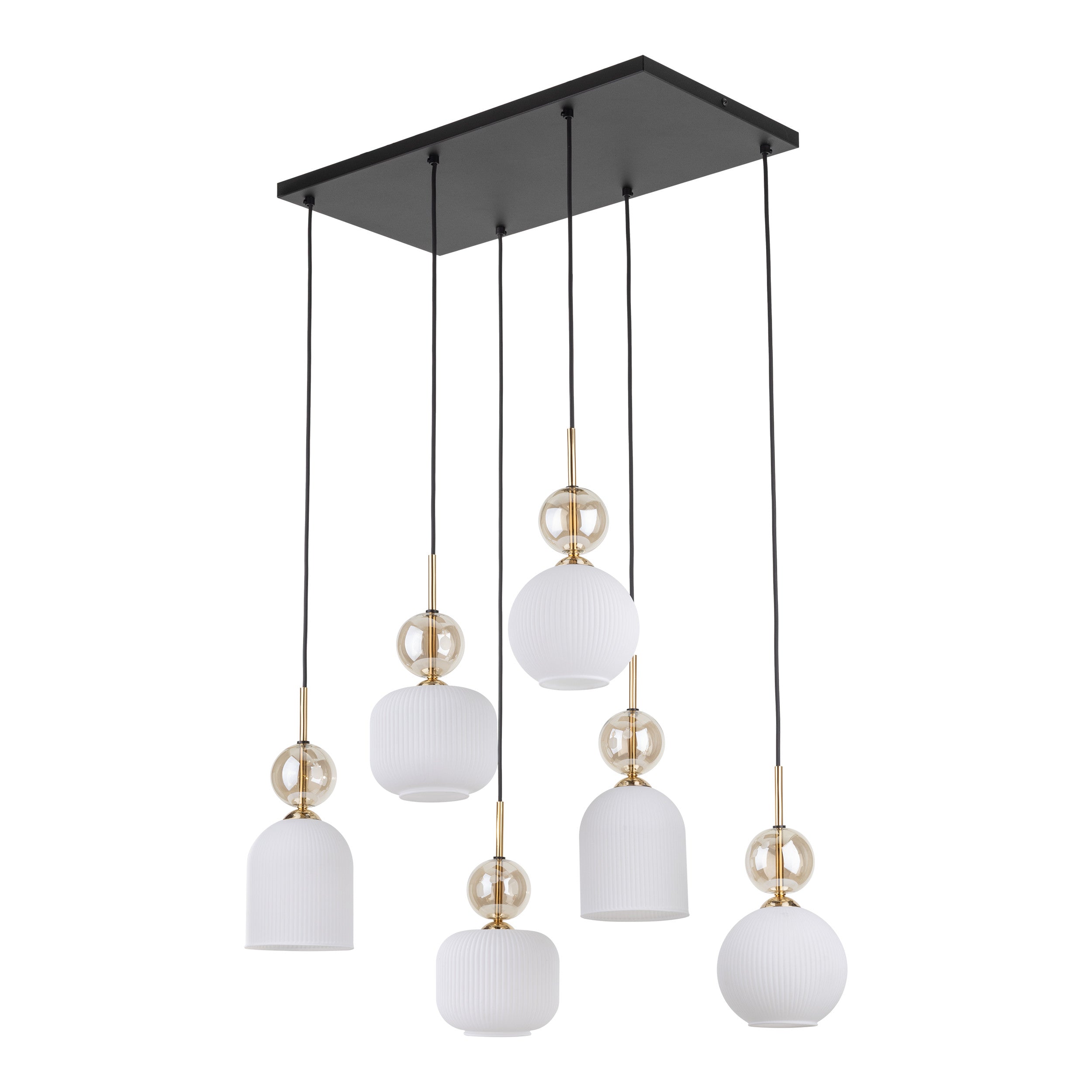 SOPHIA Vit Pendellampa lampa 6×E14