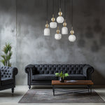 SOPHIA Vit Pendellampa lampa 6×E14