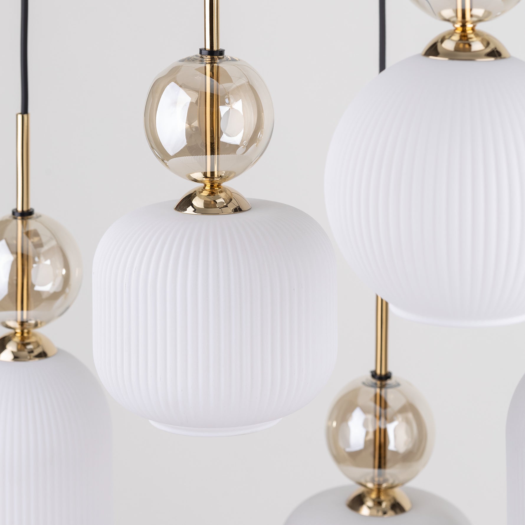 SOPHIA Vit Pendellampa lampa 6×E14
