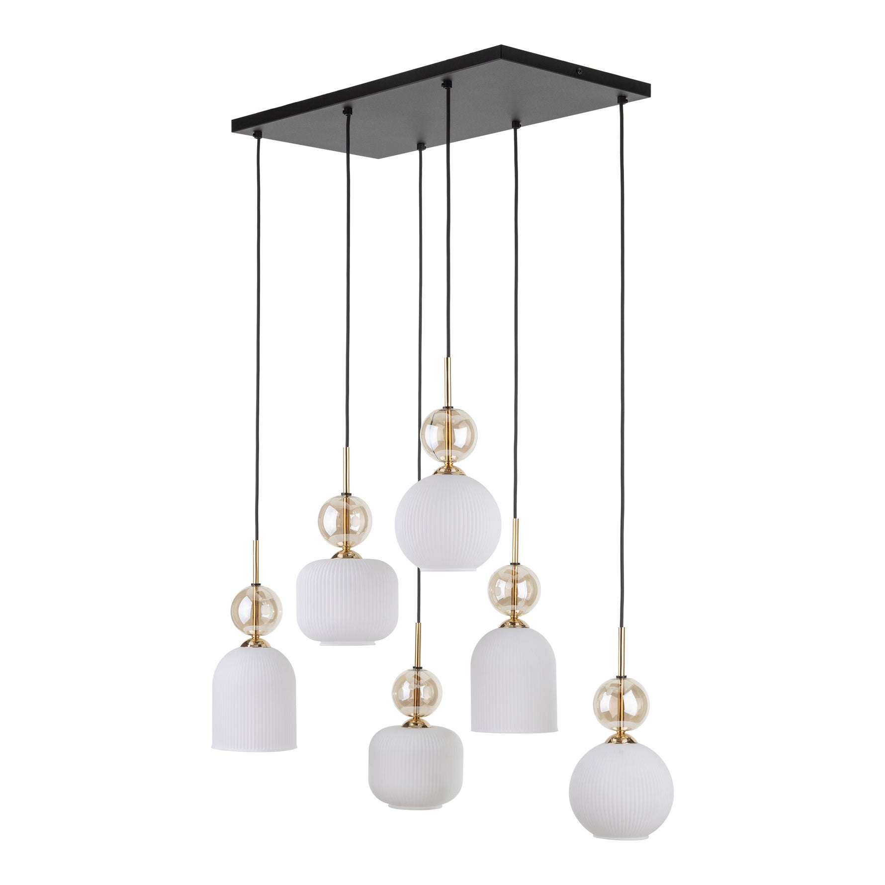 SOPHIA Vit Pendellampa lampa 6×E14