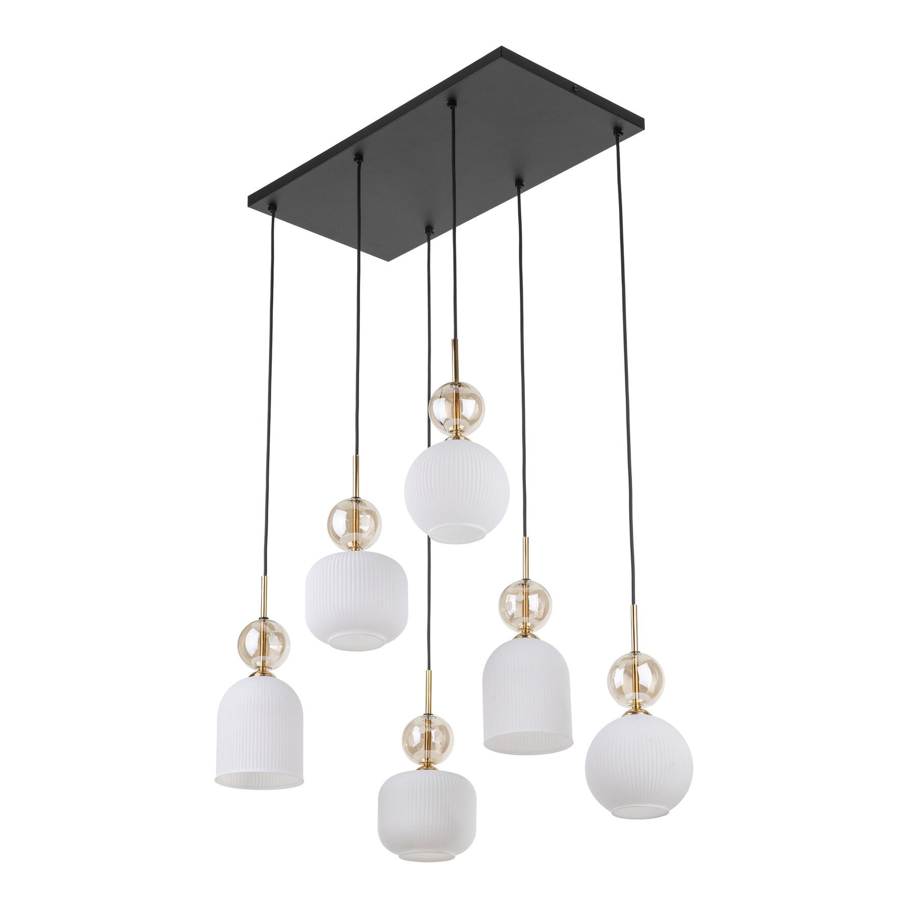SOPHIA Vit Pendellampa lampa 6×E14
