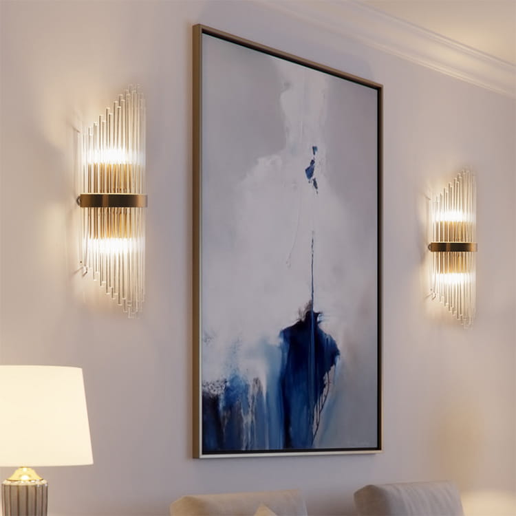 ROYAL CRYSTAL GULD VÄGGLAMPA