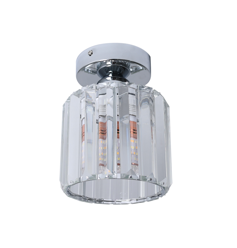 TAKLAMPA RUND SILVER KROM 18CM