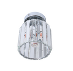 TAKLAMPA RUND SILVER KROM 18CM