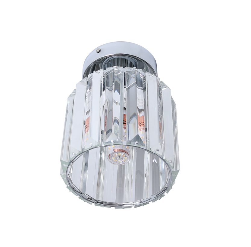 TAKLAMPA RUND SILVER KROM 18CM