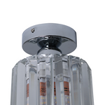 TAKLAMPA RUND SILVER KROM 18CM