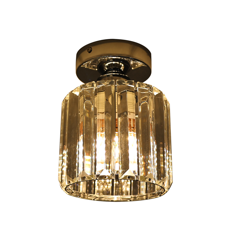 TAKLAMPA RUND SILVER KROM 18CM