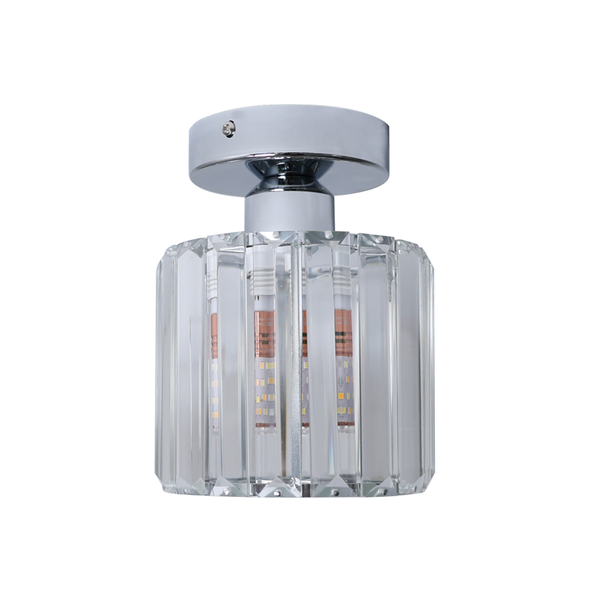 TAKLAMPA RUND SILVER KROM 18CM