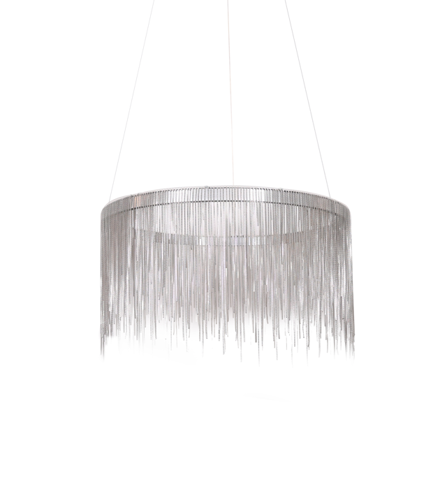 FONTANNA Silver krom Pendellampa 60CM