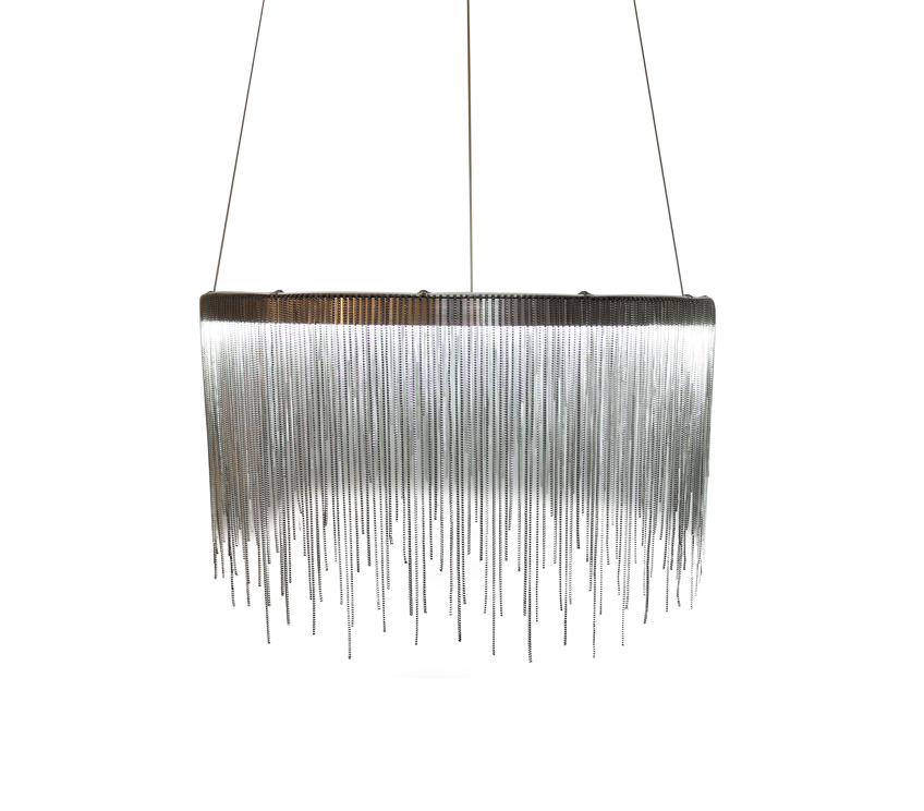 FONTANNA Silver krom Pendellampa 60CM