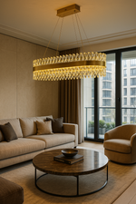 MONTE CARLO OVAL 100CM GULD