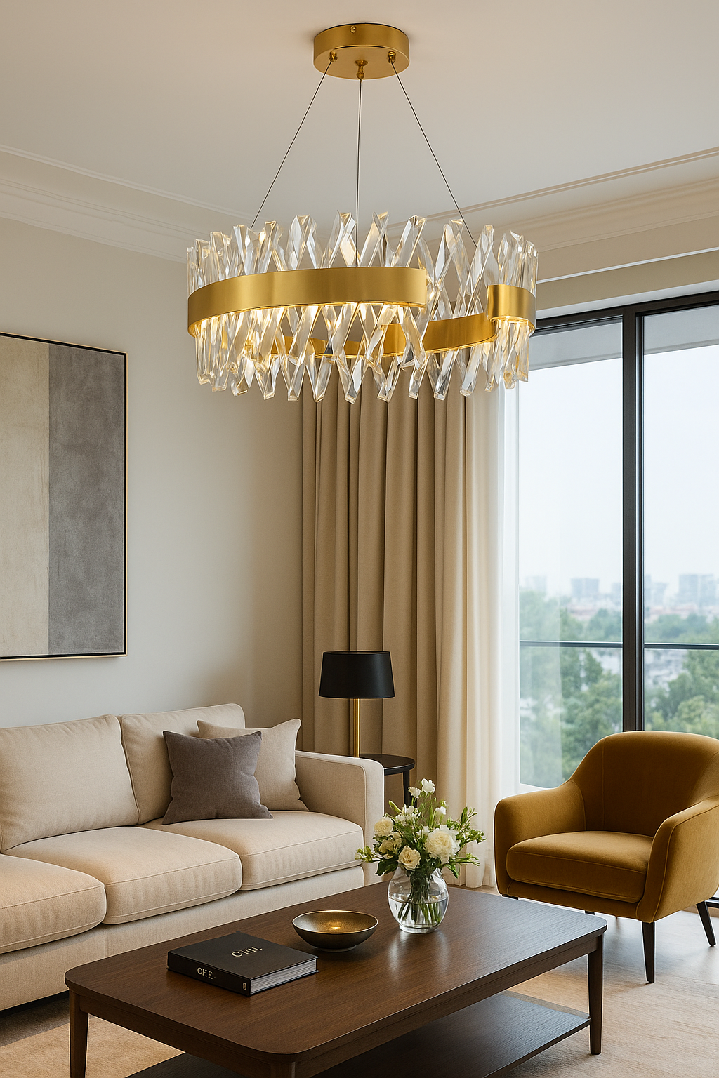 MONTE CARLO 60CM Guld Pendellampa