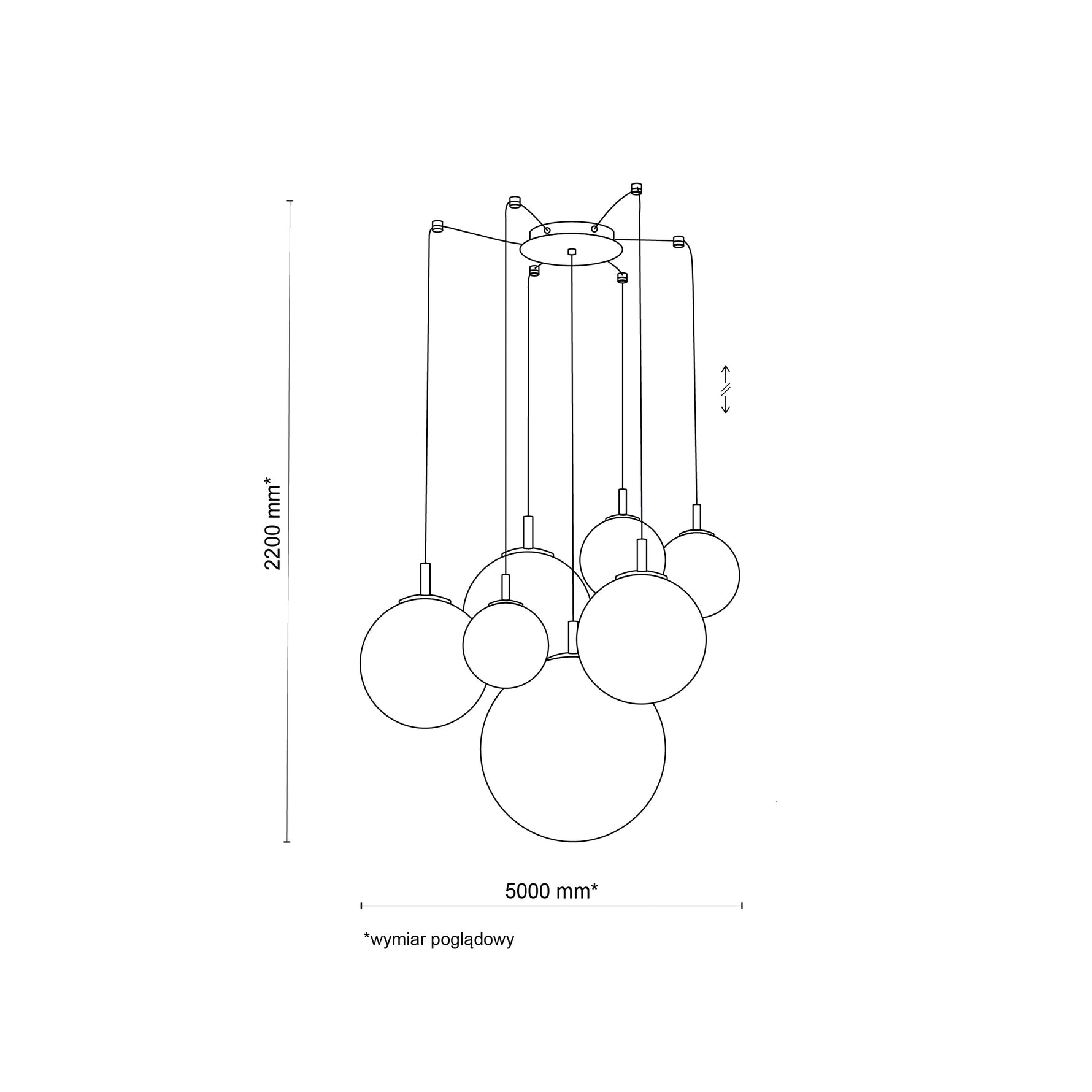 CADIX GULD Taklampa 7