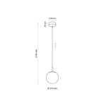 CADIX GULD Taklampa 1 Ø21cm