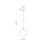 CADIX GULD Taklampa 1 Ø30cm