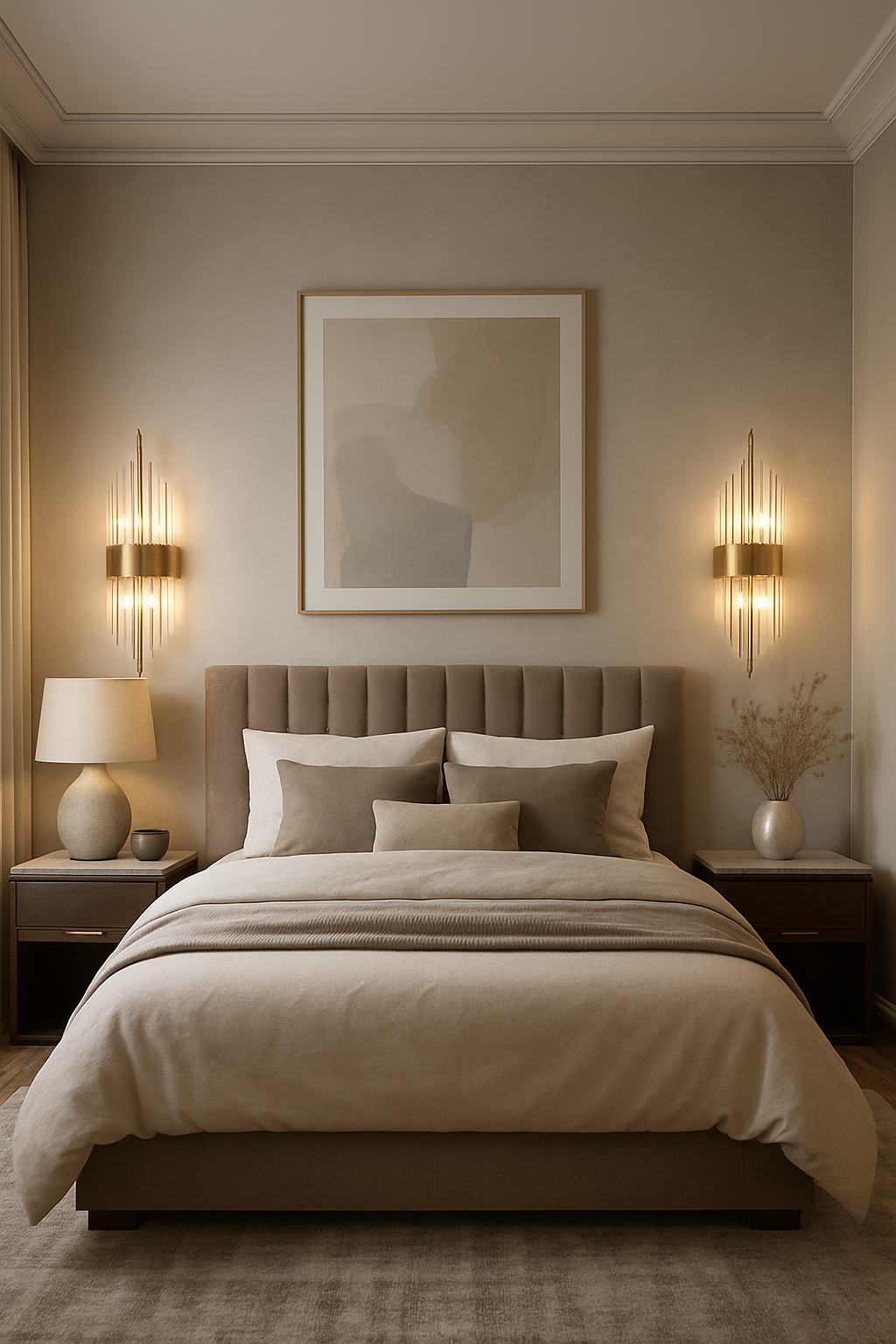 ROYAL CRYSTAL GULD VÄGGLAMPA V2