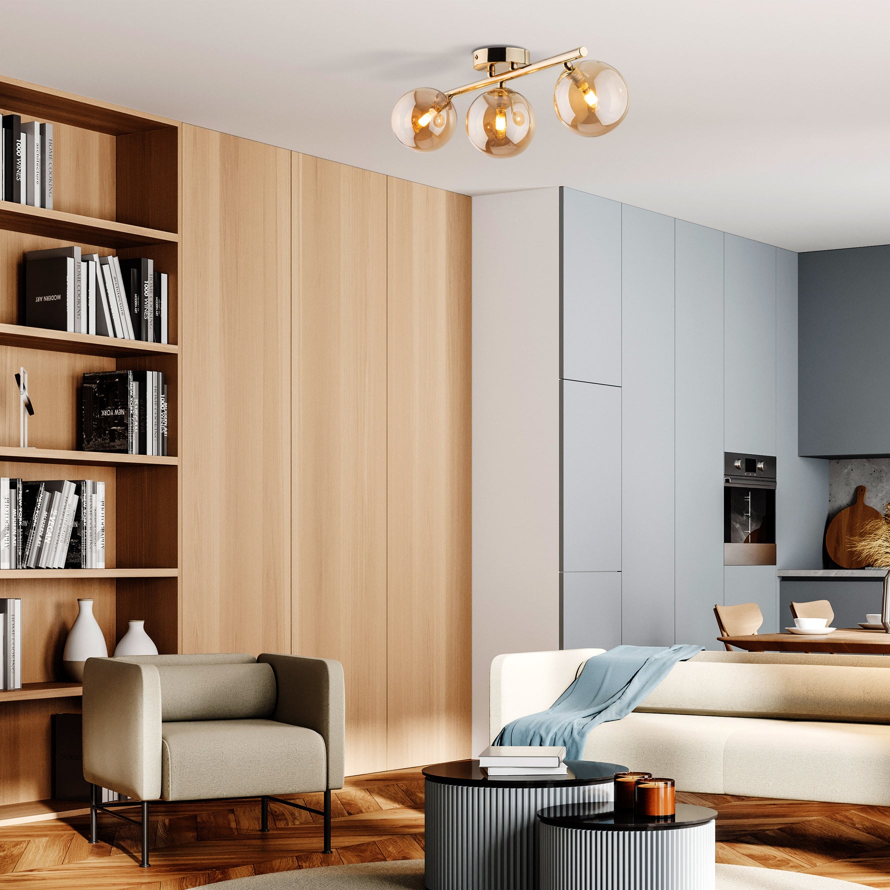 ESTER GULD Taklampa 3