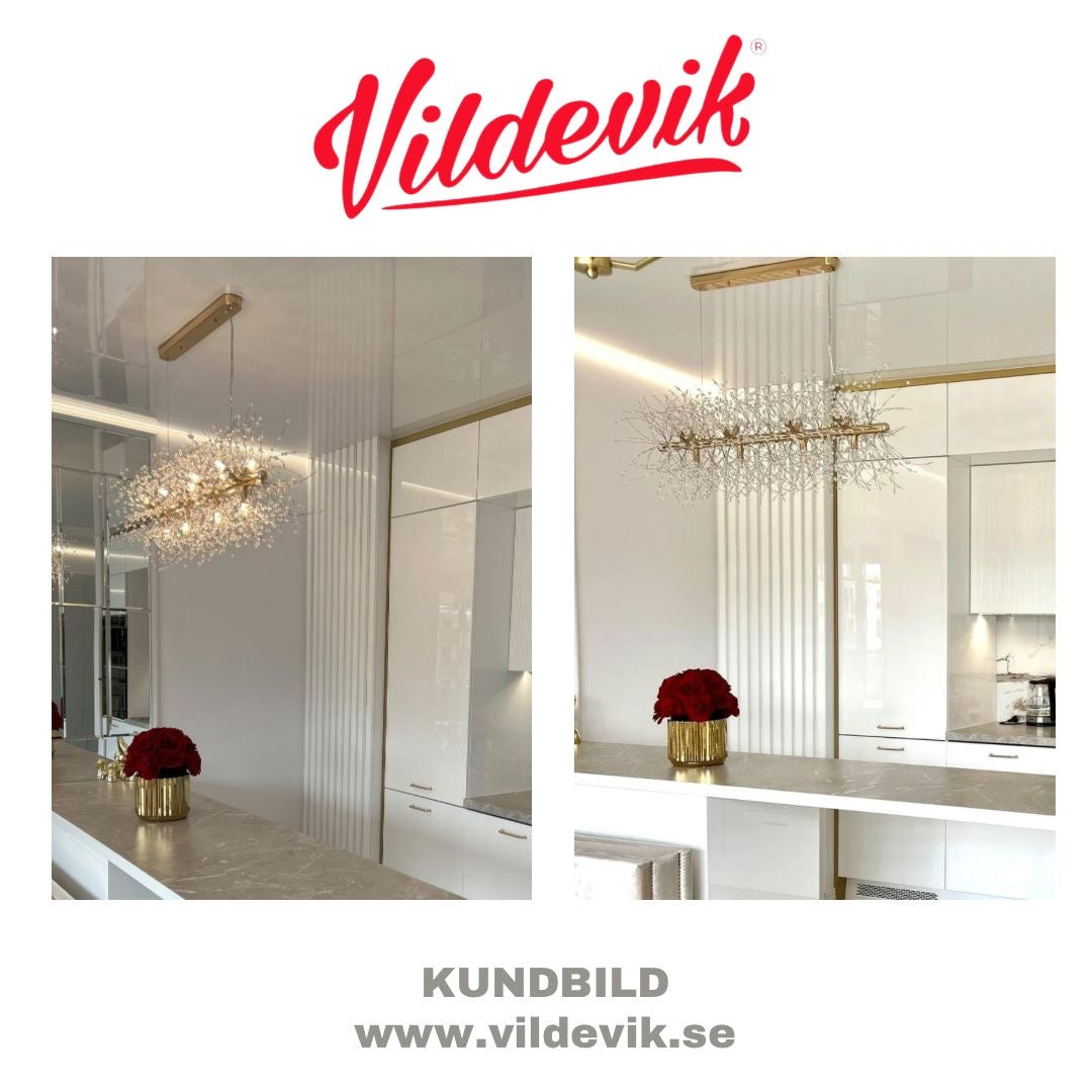 STARDUST Guld Pendellampa 90CM